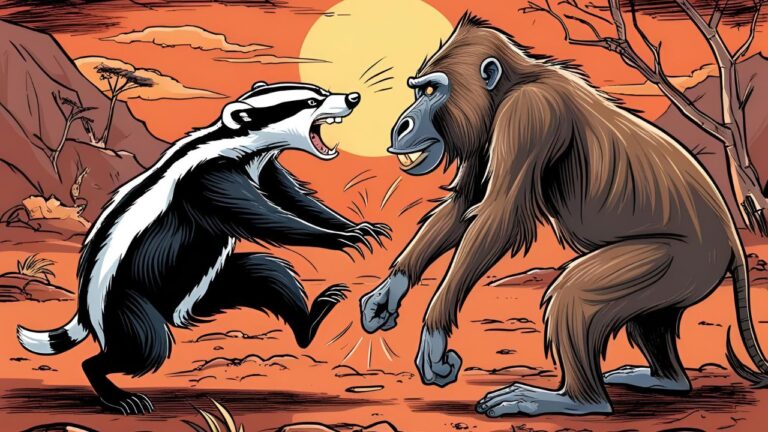 Honey Badger Takes on a Baboon, and It Doesn’t Go Well for It